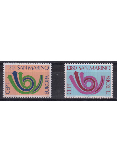 1973  San Marino Europa 2 valori nuovi Sassone 878-9